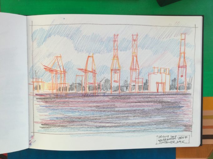 with Wirral Urban sketchers