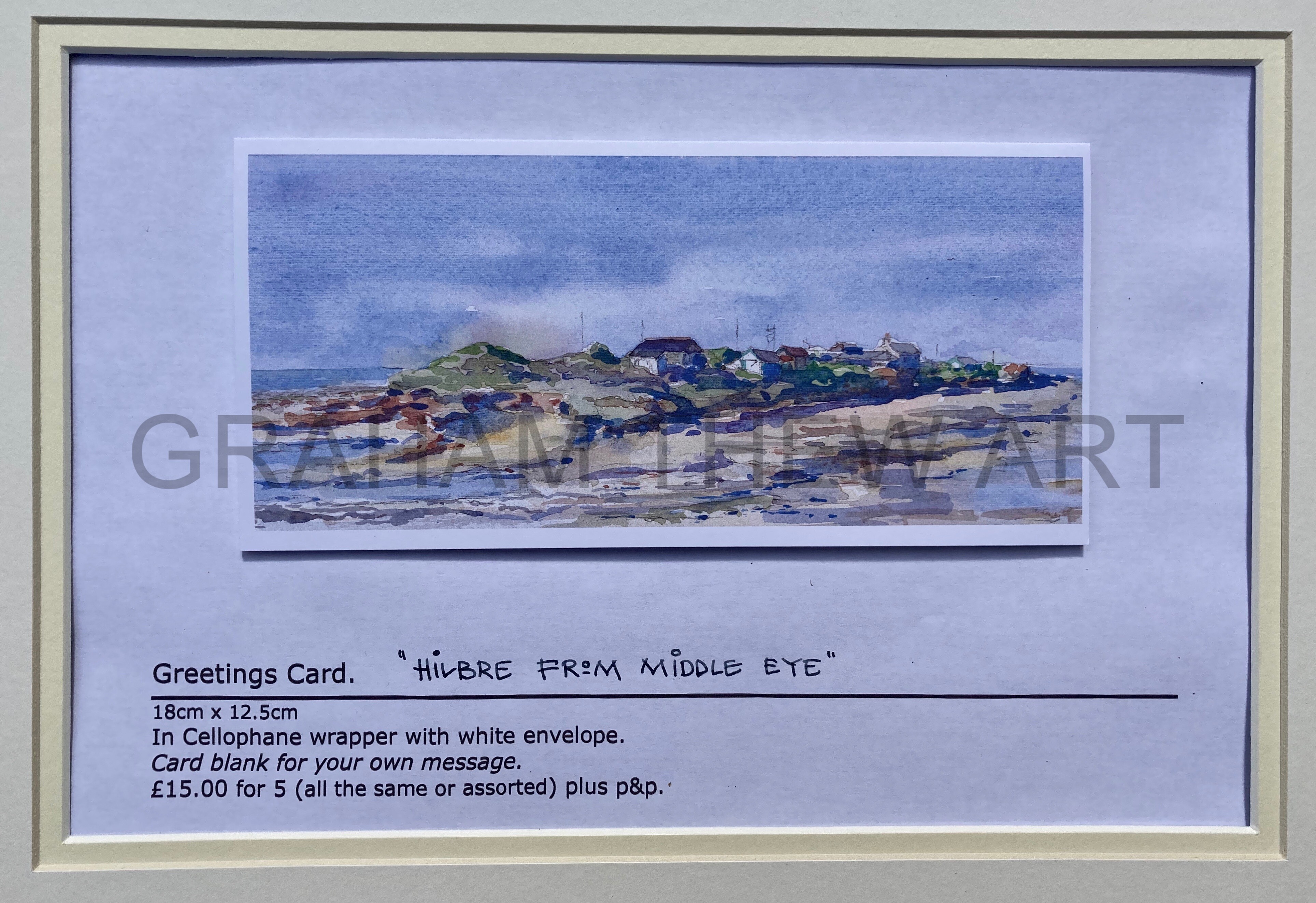 Greetings cards : Hilbre from Middle eye