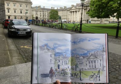 Sketch of Trinity College Dublin